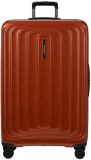 Samsonite 2Wander Spinner 81 cm - Uitbreidbaar 125/137 liter - 81x53x31/34 cm - metallic terracotta hardcase koffer Oranje - H 81 x B 53 x D 31 cm