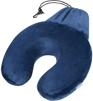 Samsonite Accessoires Memory Foam Pillow + Pouch midnight blue Blauw