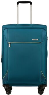 Samsonite Base Breeze Spinner 67/24 Expandable petrol blue zachte koffer lichtgewicht koffer Blauw - H 67 x B 43 x D 27 cm