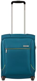 Samsonite Base Breeze Upright 45 Underseater petrol blue zachte koffer lichtgewicht koffer Blauw - H 45 x B 36 x D 20 cm