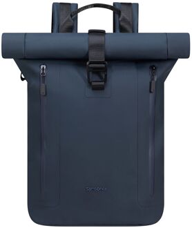 Samsonite Coatify Biz Rolltop Backpack 14.1" blue Blauw - H 39 x B 28 x D 12 cm