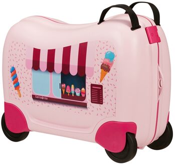 Samsonite Dream2Go Ride-On Suitcase ice cream van Kinderkoffer Roze - H 38 x B 52 x D 21