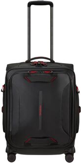 Samsonite Ecodiver Spinner Duffle 55 black zachte koffer lichtgewicht koffer Zwart - H 55 x B 40 x D 23 cm