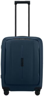 Samsonite Essens Handbagage Spinner 55 cm - Uitbreidbaar 50/57 liter - 55x40x23/26 cm - midnight blue hardcase koffer lichtgewicht koffer Blauw - H 55 x B 40 x D 23 cm