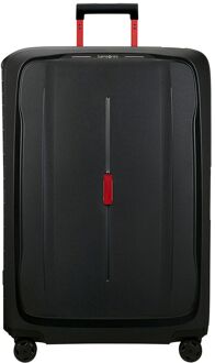 Samsonite Essens Spinner 81 charcoal/red hardcase koffer Grijs - H 81 x B 56 x D 34 cm