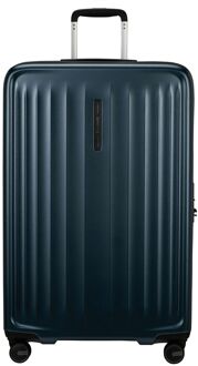 Samsonite Fyrm Spinner L 77/28 Expandable steel blue hardcase koffer Blauw - H 77 x B 49 x D 32 cm