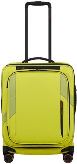 Samsonite Glazed Handbagage Spinner 55 cm - Uitbreidbaar 44/49 liter - 55x40x23/26 cm - lime punch zachte koffer pilotenkoffer Groen - H 55 x B 40 x D 23 cm