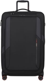 Samsonite Glazed Spinner 78 cm - Uitbreidbaar 125/141 liter - 78x48x32/35 cm - black zachte koffer Zwart - H 78 x B 48 x D 32 cm