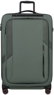 Samsonite Glazed Spinner 78 cm - Uitbreidbaar 125/141 liter - 78x48x32/35 cm - sage green zachte koffer Groen - H 78 x B 48 x D 32 cm