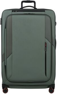 Samsonite Glazed Spinner 84 cm - Uitbreidbaar 160/178 liter - 84x54x36/39 cm - sage green zachte koffer Groen - H 84 x B 54 x D 36 cm