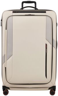 Samsonite Glazed Spinner 84 cm - Uitbreidbaar 160/178 liter - 84x54x36/39 cm - sandstone zachte koffer Zand - H 84 x B 54 x D 36 cm