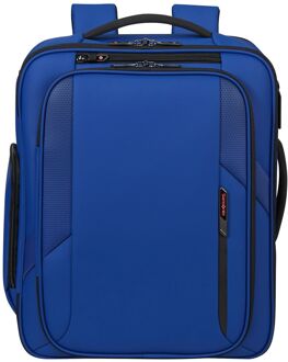 Samsonite Glazed Underseat Backpack M - 33 liter - 45x36x20 cm - 17.3" laptopvak - electric blue weekendtas handbagage Blauw - H 45 x B 36 x D 20 cm