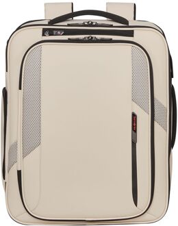 Samsonite Glazed Underseat Backpack M - 33 liter - 45x36x20 cm - 17.3" laptopvak - sandstone weekendtas handbagage Zand - H 45 x B 36 x D 20 cm