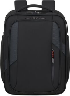 Samsonite Glazed Underseat Backpack S - 25 liter - 40x30x20 cm - 15.6" laptopvak - black weekendtas handbagage Zwart - H 40 x B 30 x D 20 cm