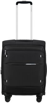 Samsonite Gotwist Handbagage Spinner 55 cm - Uitbreidbaar 42/48 liter - 55x40x23/25 cm - black zachte koffer lichtgewicht koffer Zwart - H 55 x B 40 x D 23 cm