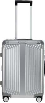 Samsonite Handbagage koffer Lite-Box AluHoogte > 55 cm - zilver