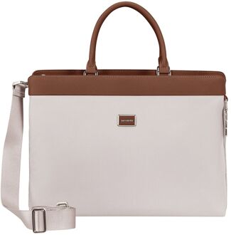 Samsonite Image Biz Briefcase 15.6" ivory schoudertas heren Beige - H 29 x B 40 x D 8.5 cm