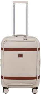 Samsonite Image Spinner 55/20 Expandable Easy Access ivory hardcase koffer pilotenkoffer Beige - H 55 x B 40 x D 23 cm