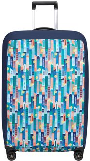 Samsonite Kofferhoes Samsonite TA Revolution vouwbaar Luggage Cover L city print Multicolor