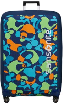 Samsonite Kofferhoes Samsonite TA Revolution vouwbaar Luggage Cover XL colorwave Multicolor - H 86 x B 81 x D 20 cm