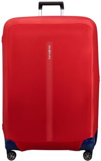 Samsonite Kofferhoes Samsonite TA Revolution vouwbaar Luggage Cover XL red Rood - H 86 x B 81 x D 20 cm