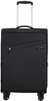 Samsonite Litebeam Spinner 66 EXP black Zachte koffer Zwart - H 66 x B 43 x D 29