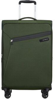 Samsonite Litebeam Spinner 66 EXP climbing ivy Zachte koffer Groen - H 66 x B 43 x D 29