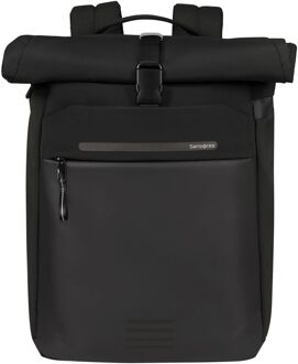 Samsonite Moderny Rolltop laptop laptop rugzak 15.6" black Zwart - H 42 x B 29 x D 15 cm