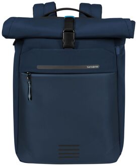 Samsonite Moderny Rolltop laptop laptop rugzak 15.6" blue Blauw - H 42 x B 29 x D 15 cm