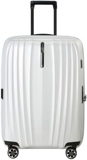 Samsonite Nexis Spinner 70 cm - Uitbreidbaar 82/91 liter - 70x48x27/30 cm - cotton white hardcase koffer lichtgewicht koffer Wit - H 70 x B 48 x D 27 cm
