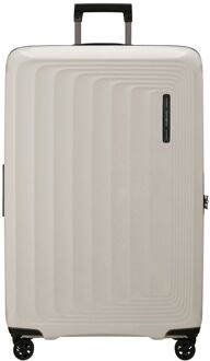 Samsonite Nuon Spinner 81/30 Expandable matt quartz hardcase koffer Wit - H 81 x B 53 x D 31 cm