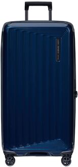 Samsonite Nuon Trunk 80/30 metallic dark blue hardcase koffer lichtgewicht koffer Blauw - H 80 x B 41 x D 37 cm