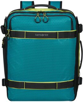 Samsonite Outtrax Underseat Backpack M - 34 liter - 45x36x20 cm - 17.3" laptopvak - deep teal weekendtas handbagage Groen - H 45 x B 36 x D 20 cm