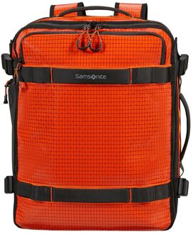 Samsonite Outtrax Underseat Backpack M - 34 liter - 45x36x20 cm - 17.3" laptopvak - tangerine red weekendtas handbagage Rood - H 45 x B 36 x D 20 cm