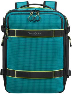Samsonite Outtrax Underseat Backpack S - 29 liter - 40x30x20 cm - 15.6" laptopvak - deep teal weekendtas handbagage Groen - H 40 x B 30 x D 20 cm
