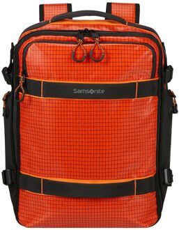 Samsonite Outtrax Underseat Backpack S - 29 liter - 40x30x20 cm - 15.6" laptopvak - tangerine red weekendtas handbagage Rood - H 40 x B 30 x D 20 cm