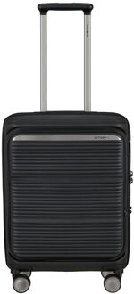 Samsonite Paralux HS Spinner 55 Expandable black hardcase koffer Zwart - H 55 x B 39 x D 23 cm