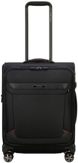 Samsonite Pro-DLX 6 Spinner 55 Strict black Zachte koffer Zwart - H 55 x B 40 x D 20