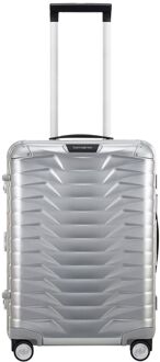 Samsonite Proxis Alu Spinner 55 aluminium hardcase koffer Zilver - H 55 x B 40 x D 23 cm