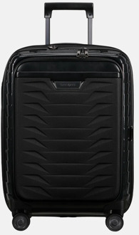 Samsonite Proxis frontpocket handbagage koffer 55 cm expandable black Zwart