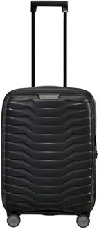 Samsonite Proxis Handbagage Spinner 55 cm - Uitbreidbaar 40/46 liter - 55x 40x20/23 cm - black hardcase koffer lichtgewicht koffer Zwart - H 55 x B 40 x D 20 cm