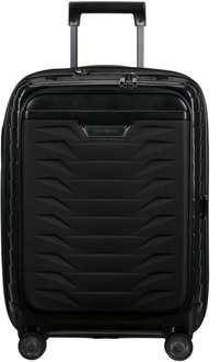 Samsonite Proxis Spinner 55 Exp Easy Access black handbagage koffer pilotenkoffer Zwart - H 55 x B 40 x D 23 cm