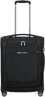 Samsonite Re-Lite Spinner 55/20 Expandable black zachte koffer lichtgewicht koffer pilotenkoffer Zwart - H 55 x B 40 x D 22/25 cm