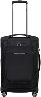 Samsonite Re-Lite Spinner 55/20 Expandable Length 35Cm black zachte koffer lichtgewicht koffer pilotenkoffer Zwart - H 55 x B 35 x D 22/25 cm