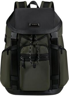 Samsonite Relyon Backpack M 15.6" + Flap green Groen - H 47 x B 30 x D 16 cm