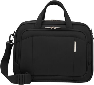 Samsonite Respark Laptop Shoulder Bag ozone black Zwart - H 33 x B 45 x D 14