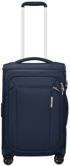 Samsonite Respark Spinner 55/35 Expandable midnight blue Zachte koffer Blauw - H 55 x B 35 x D 22 / 25