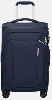 Samsonite Respark Spinner 55/35 Expandable midnight blue Zachte koffer Blauw - H 55 x B 35 x D 22 / 25