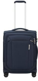 Samsonite Respark Spinner 55 Strict midnight blue Zachte koffer Blauw - H 55 x B 40 x D 20