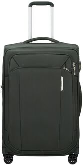 Samsonite Respark Spinner 67 Expandable forest green zachte koffer lichtgewicht koffer Groen - H 67 x B 43 x D 29 cm
